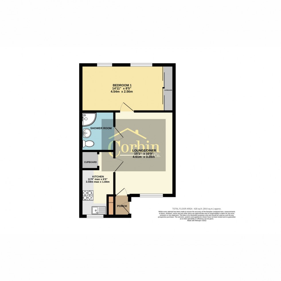 Floorplan for Wimborne Road, Bournemouth, BH11 9
