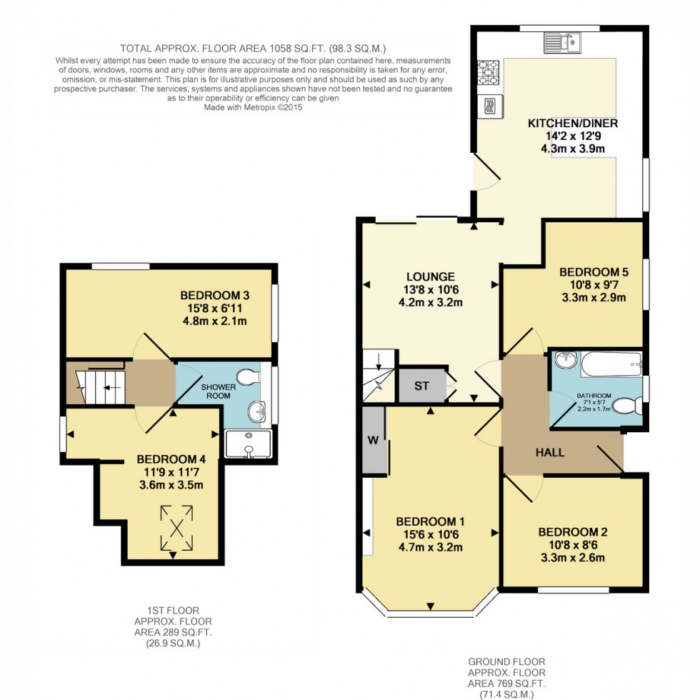 Floorplan for Bascott Road, Bournemouth, BH11 8