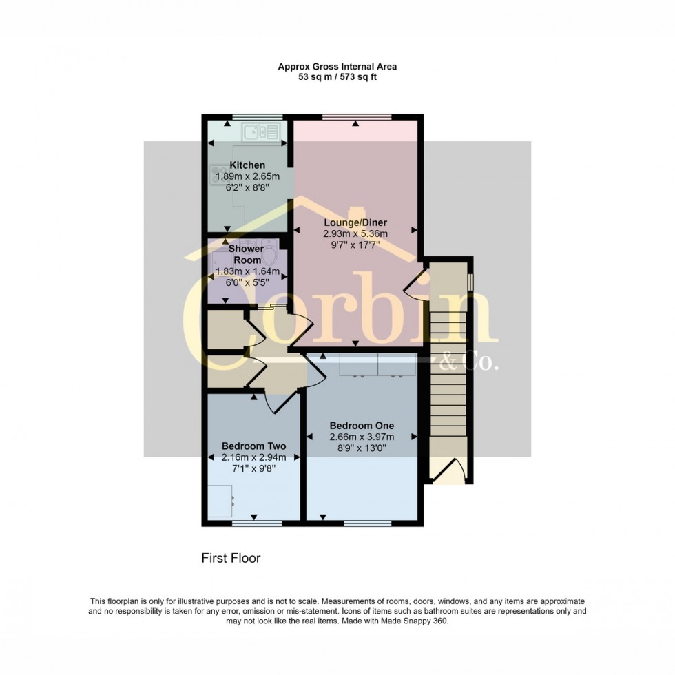 Floorplan for Sixpenny Close, Poole, BH12 4