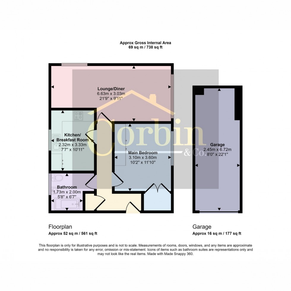 Floorplan for Wellington Road, Bournemouth, BH8 8