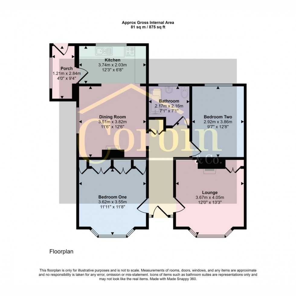 Floorplan for St. Marks Road, Bournemouth, BH11 8