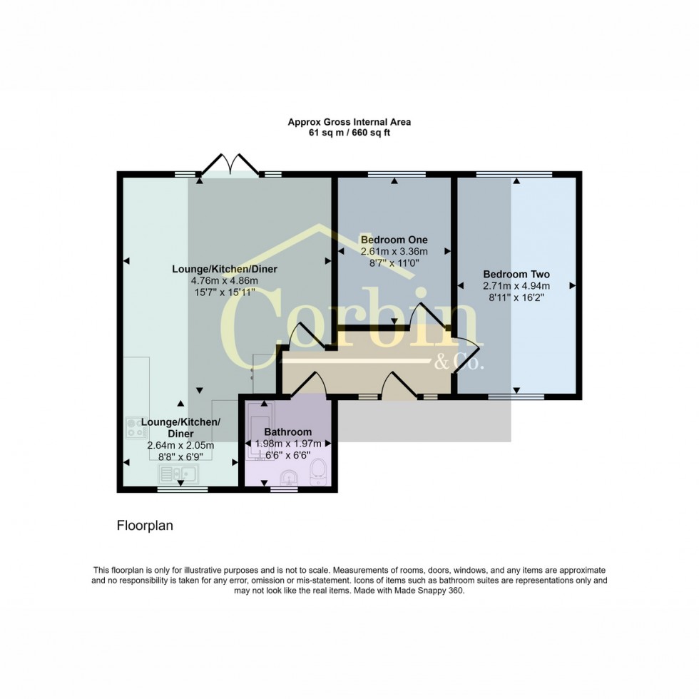 Floorplan for Hadow Road, Bournemouth, BH10 5