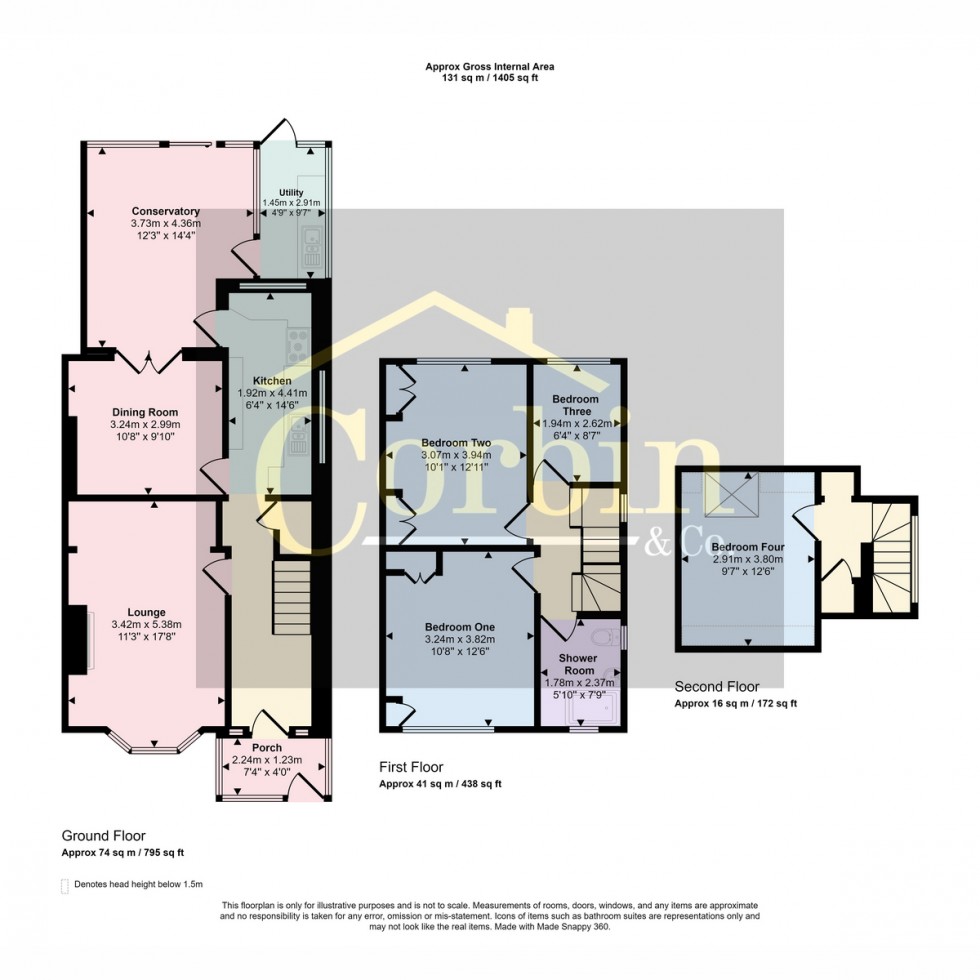 Floorplan for Evering Avenue, Poole, BH12 4