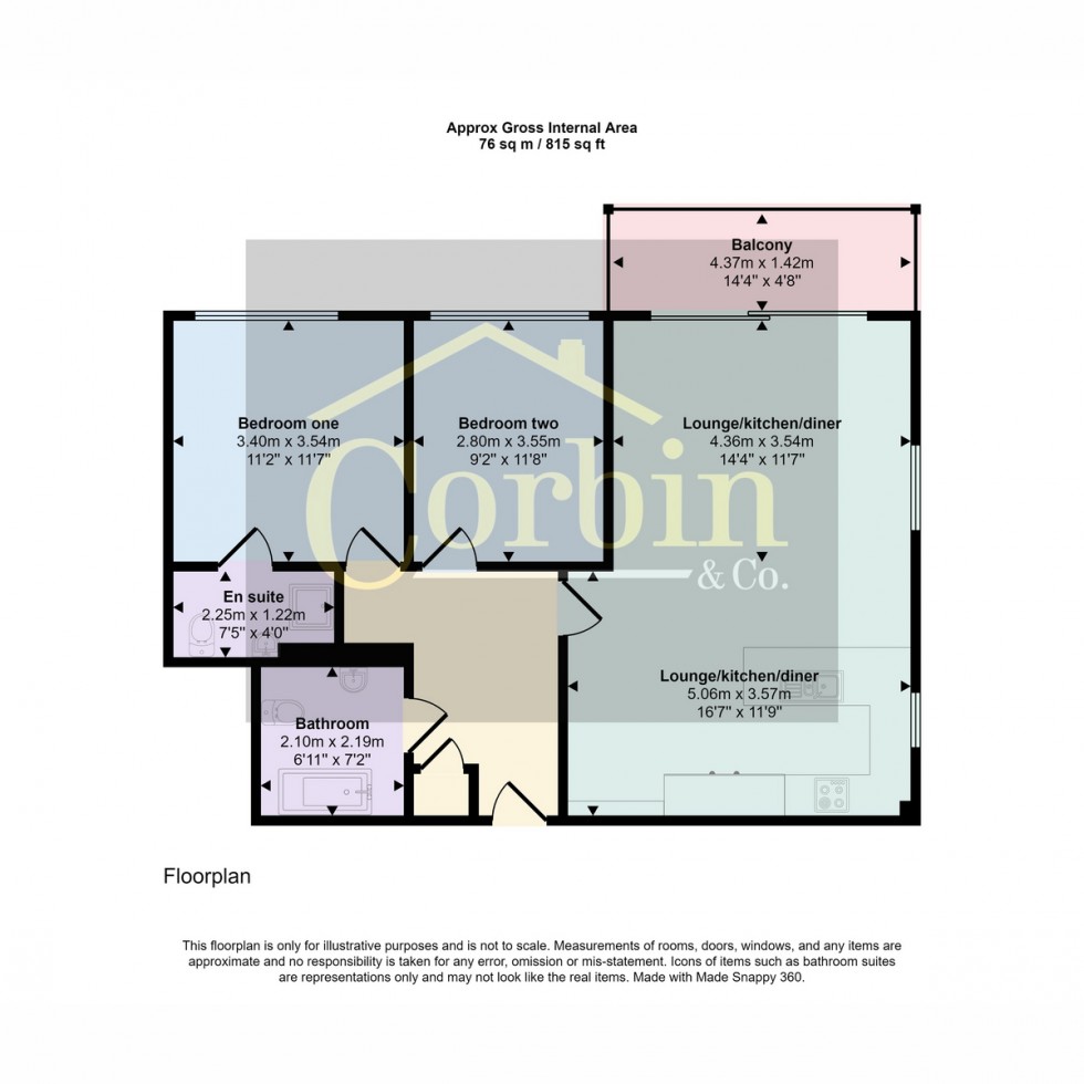 Floorplan for The Avenue, Poole, BH13 6