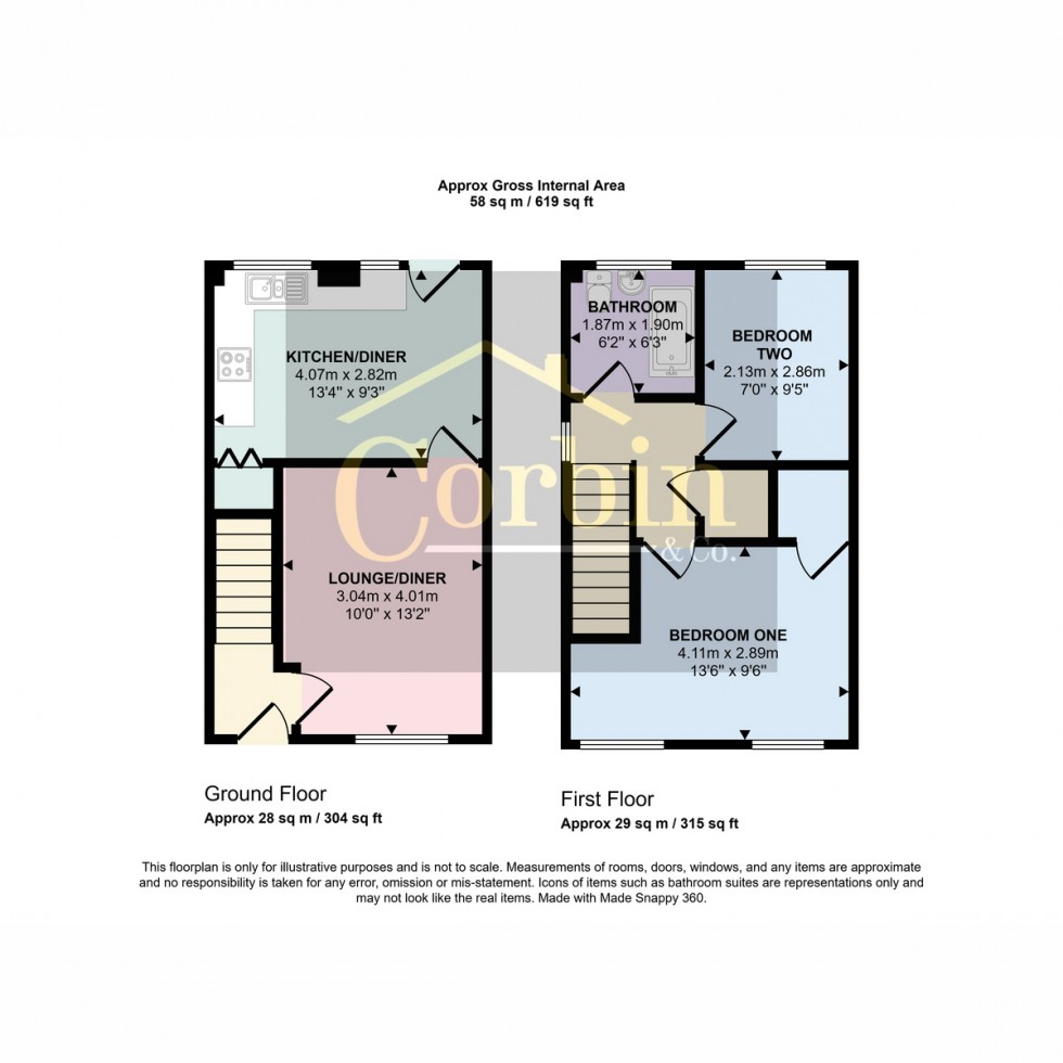 Floorplan for Carsworth Way, Poole, BH17 8