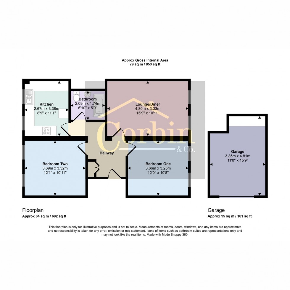 Floorplan for The Bluff, Bournemouth, BH10 6