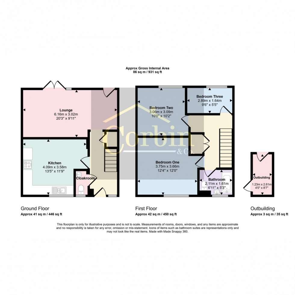 Floorplan for Webbs Way, Bournemouth, BH11 8
