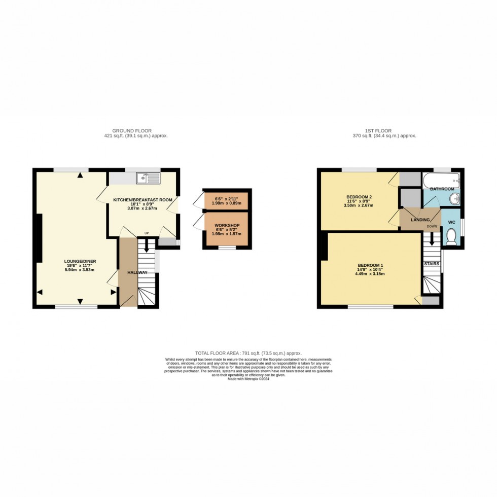 Floorplan for Cunningham Place, Bournemouth, BH11 8