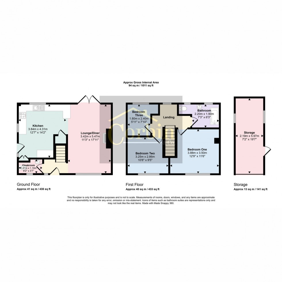 Floorplan for Turbary Park Avenue, Bournemouth, BH11 8