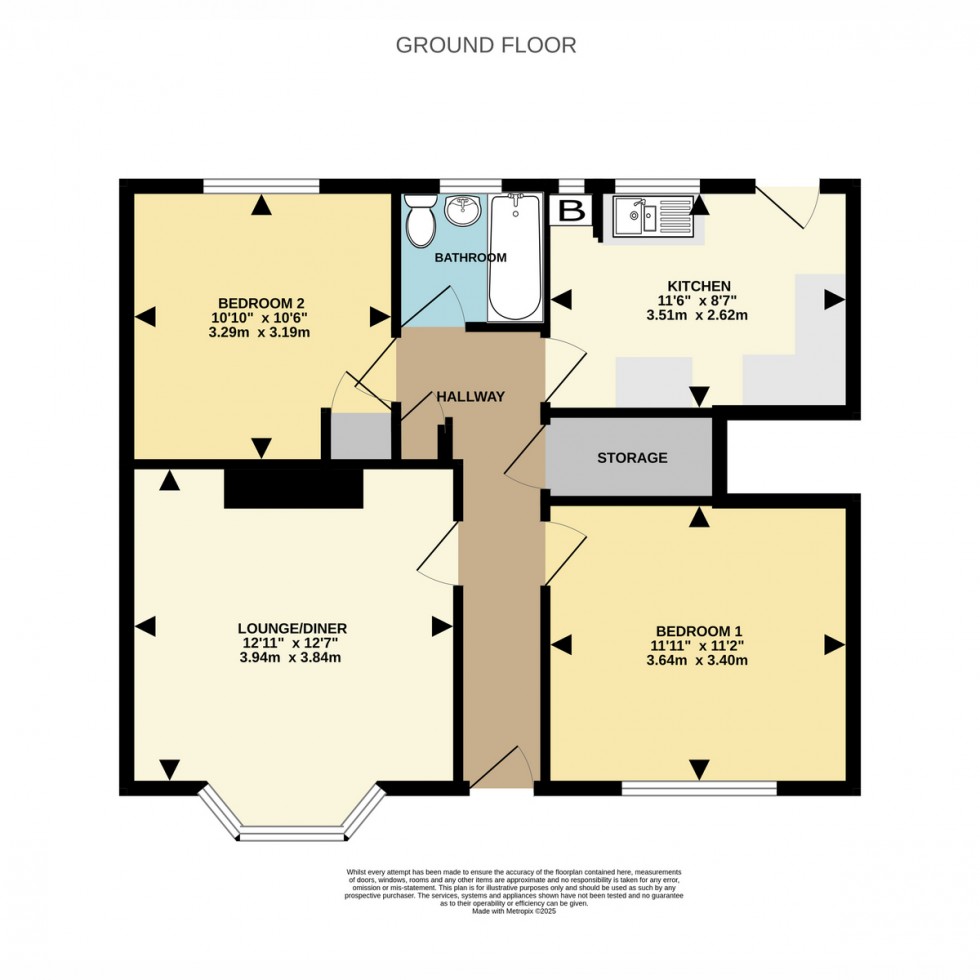 Floorplan for Long Road, Bournemouth, BH10 5