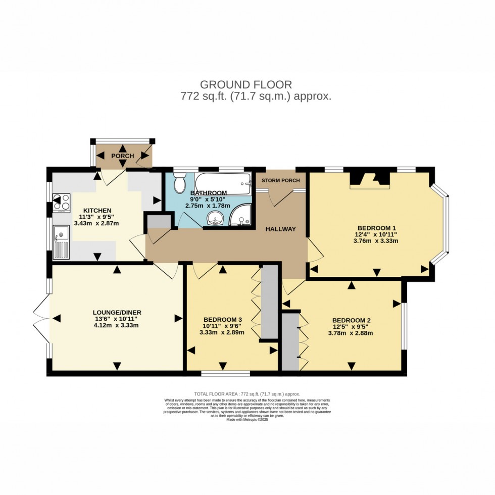 Floorplan for Royal Oak Road, Bournemouth, BH10 5