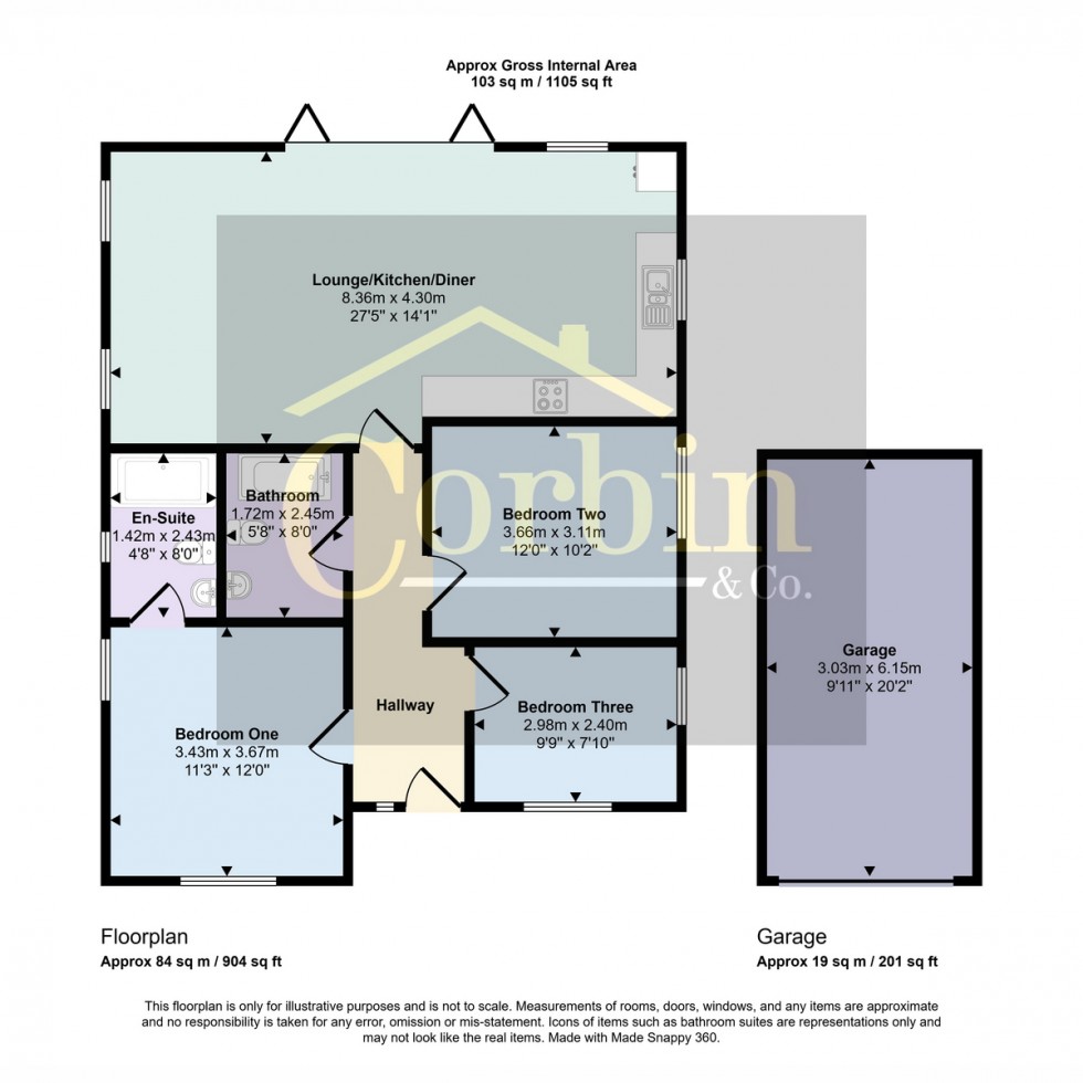 Floorplan for Nicholas Gardens, Bournemouth, BH10 4