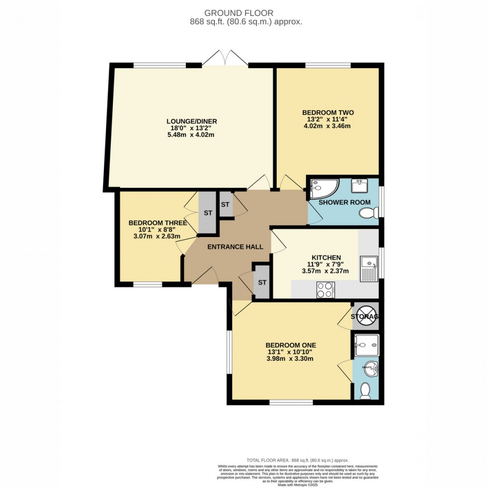 Floorplan for Moorside Road, Bournemouth, BH11 8