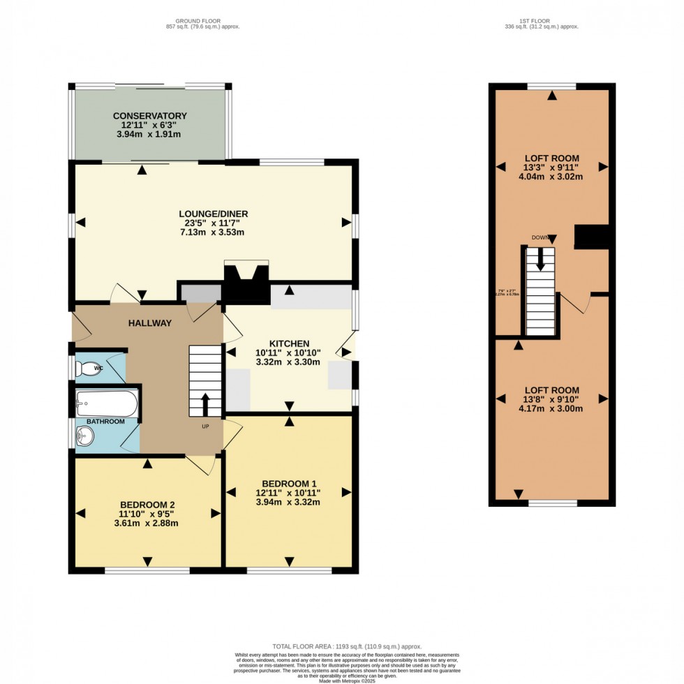 Floorplan for Hull Crescent, Bournemouth, BH11 9