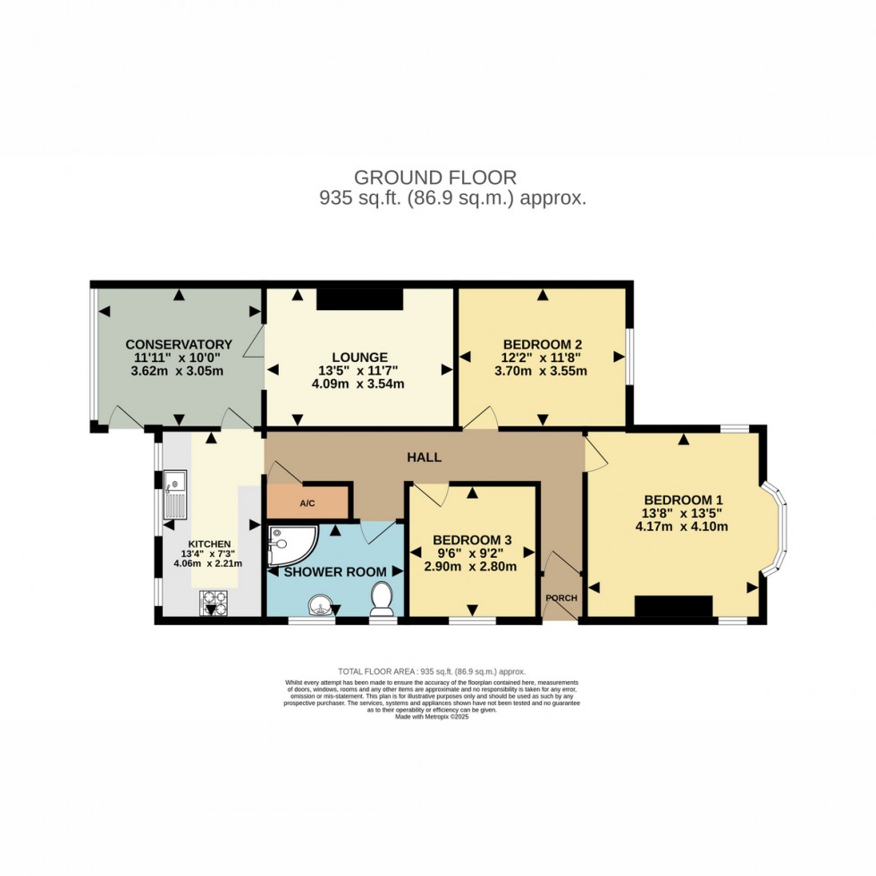 Floorplan for Weymans Avenue, Bournemouth, BH10 7