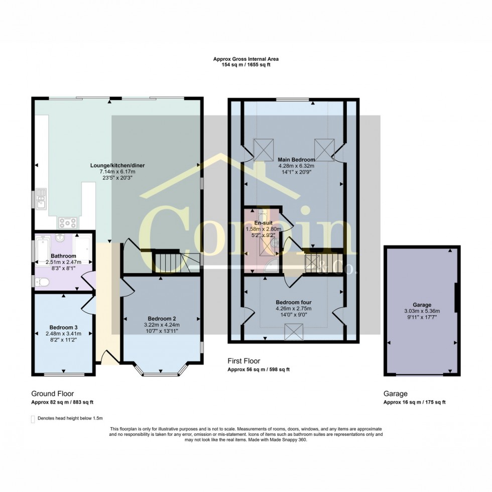 Floorplan for Vernalls Close, Bournemouth, BH10 7