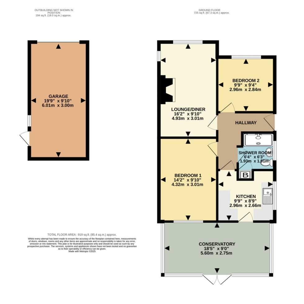 Floorplan for Horsham Avenue, Bournemouth, BH10 7