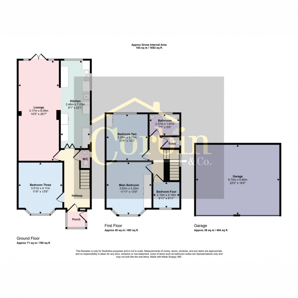 Floorplan for Columbia Road, Bournemouth, BH10 4