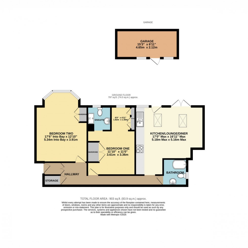 Floorplan for Surrey Road South, Bournemouth, BH4 9