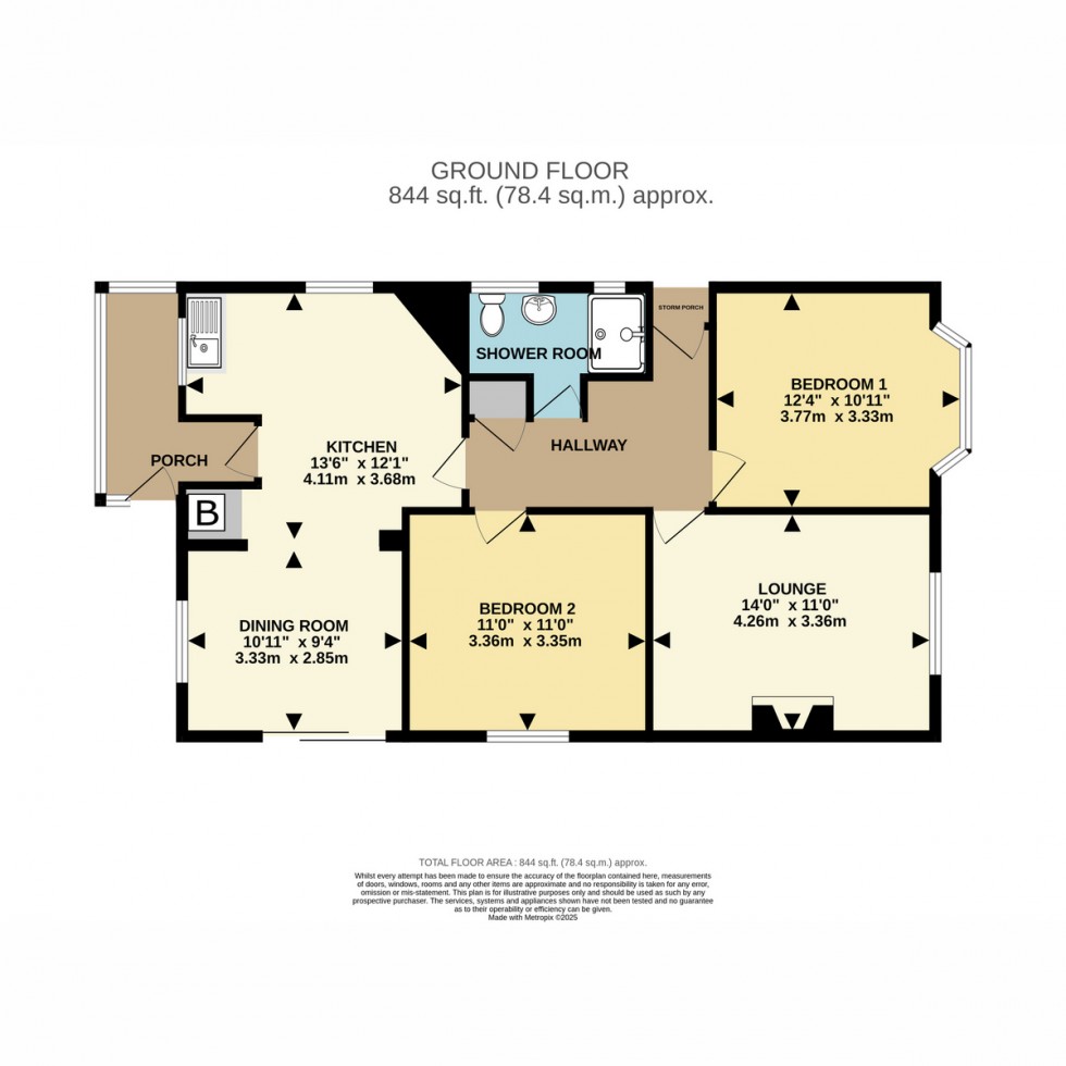 Floorplan for Acton Road, BOURNEMOUTH, BH10 4