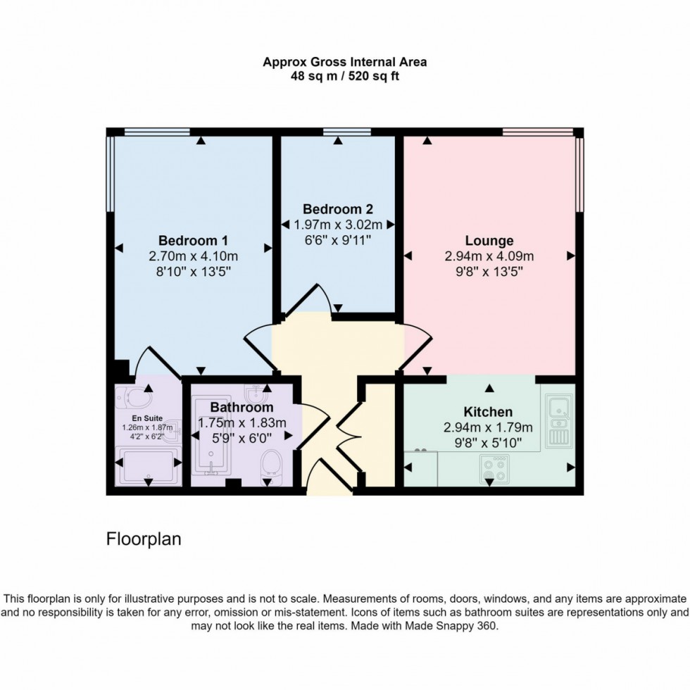 Floorplan for Oakdale Road, Poole, BH15 3