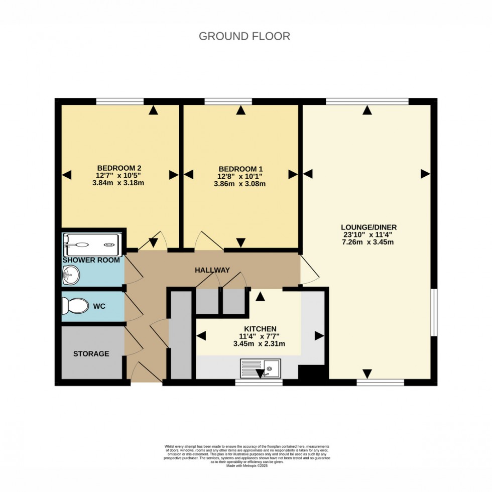 Floorplan for Lagland Street, Poole, BH15 1