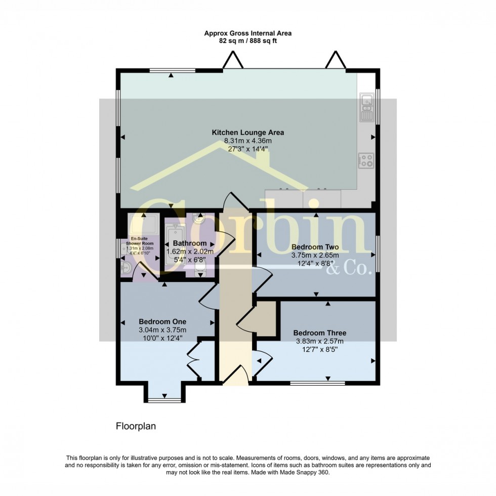 Floorplan for New Road, Bournemouth, BH10 7
