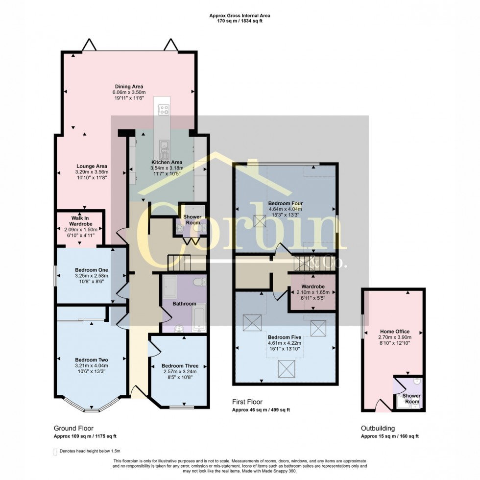 Floorplan for Daws Avenue, Bournemouth, BH11 8