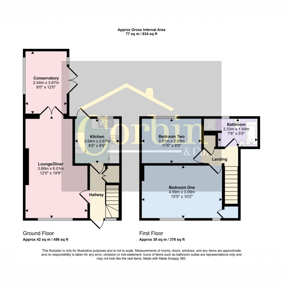 Floorplan for Frost Road, Bournemouth, BH11 8