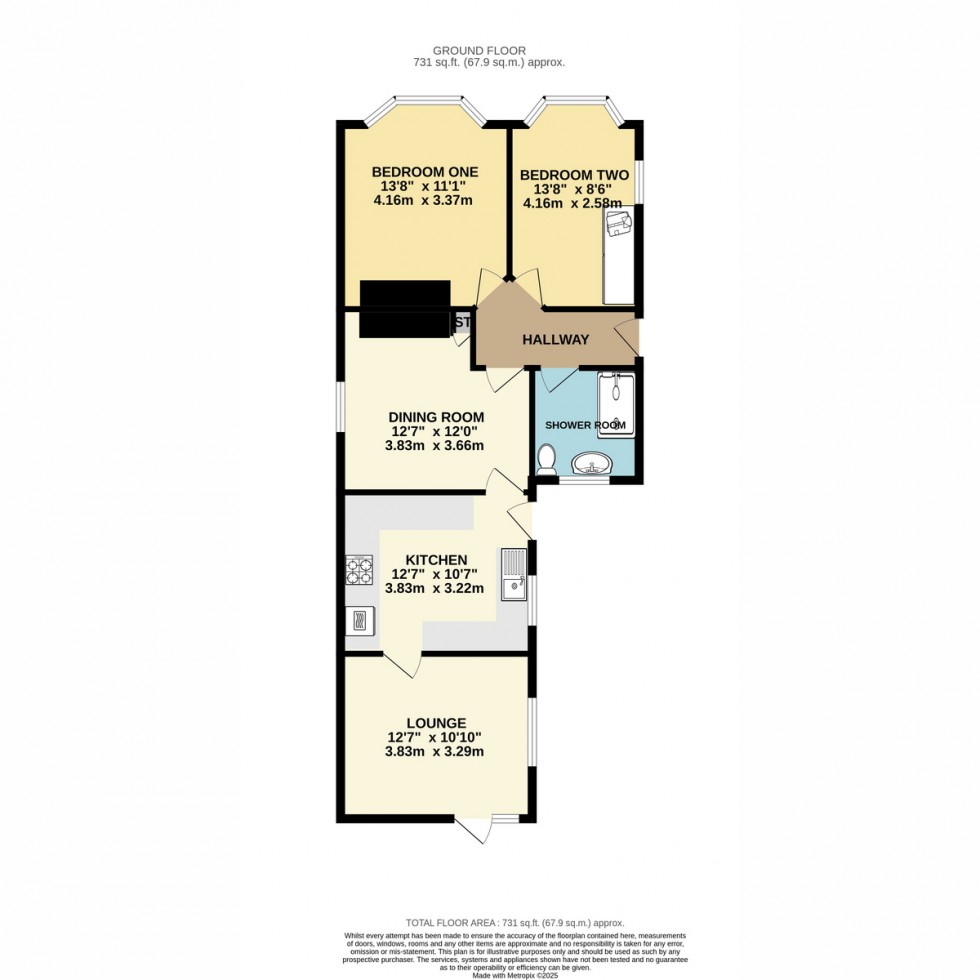 Floorplan for Burcombe Road, Bournemouth, BH10 5