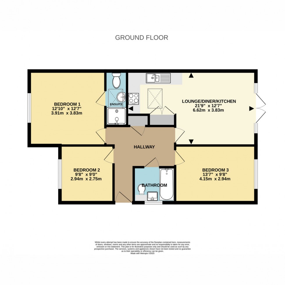 Floorplan for Columbia Road, Bournemouth, BH10 4