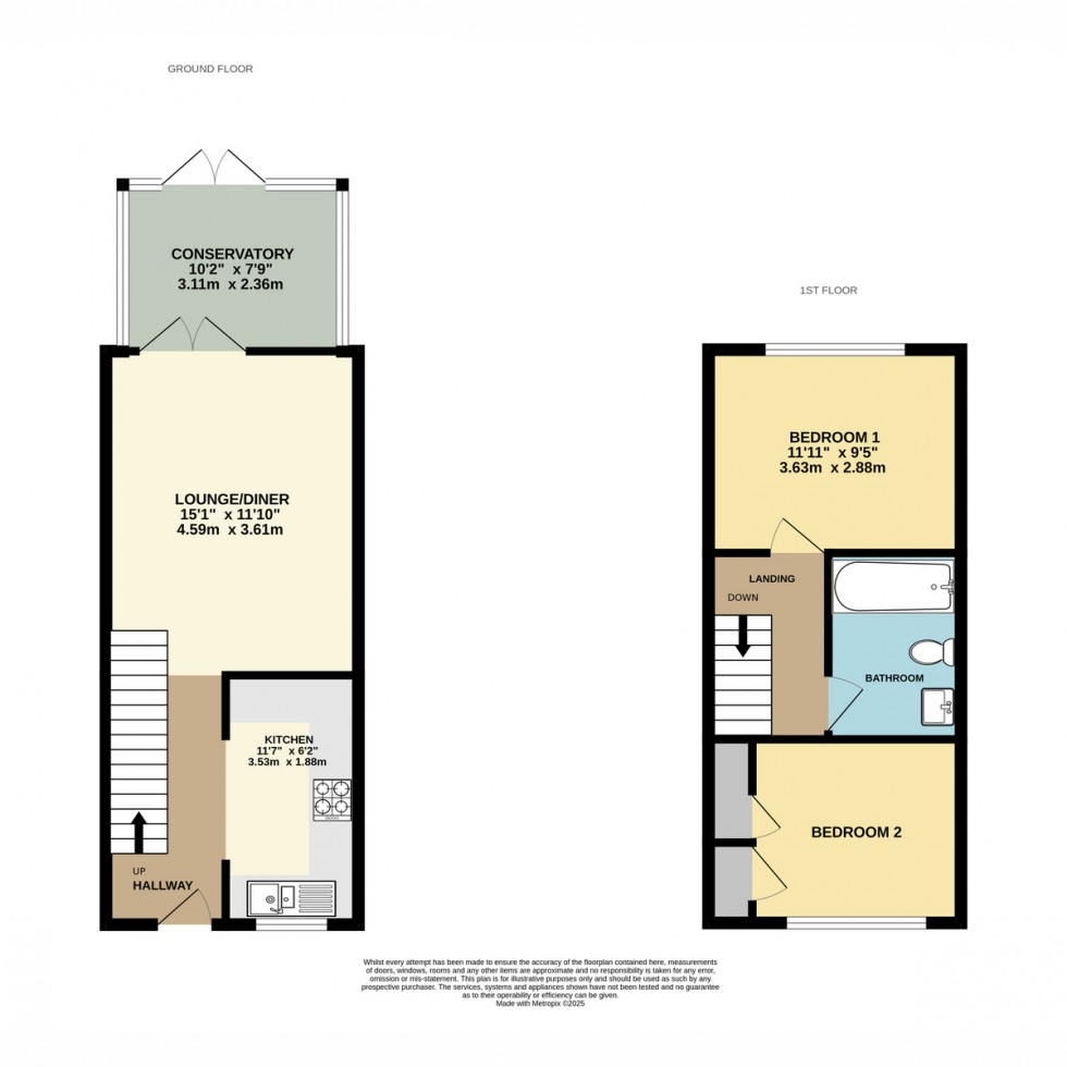 Floorplan for Lander Close, Poole, BH15 1