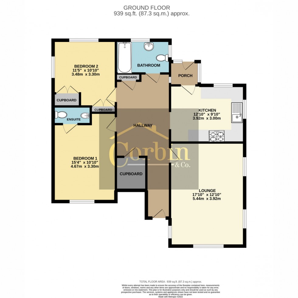 Floorplan for Talbot Hill Road, Bournemouth, BH9 2