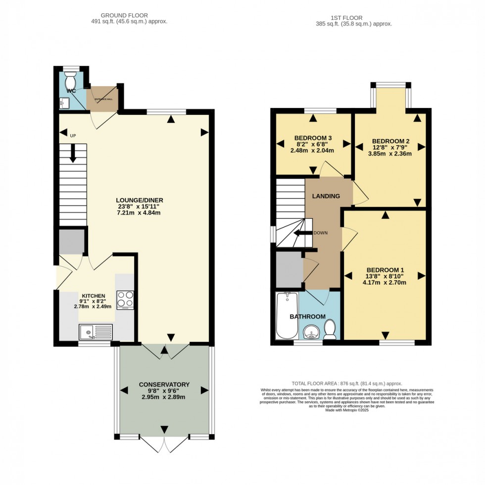Floorplan for Tollard Close, Poole, BH12 4