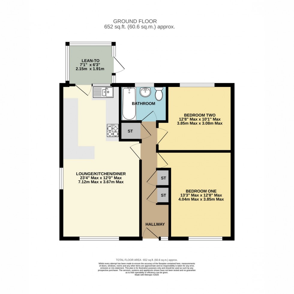 Floorplan for Bascott Road, Bournemouth, BH11 8