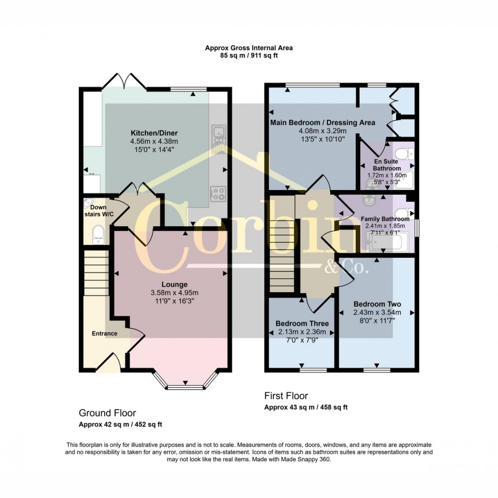 Floorplan for Cornelia Road, Bournemouth, BH10 4