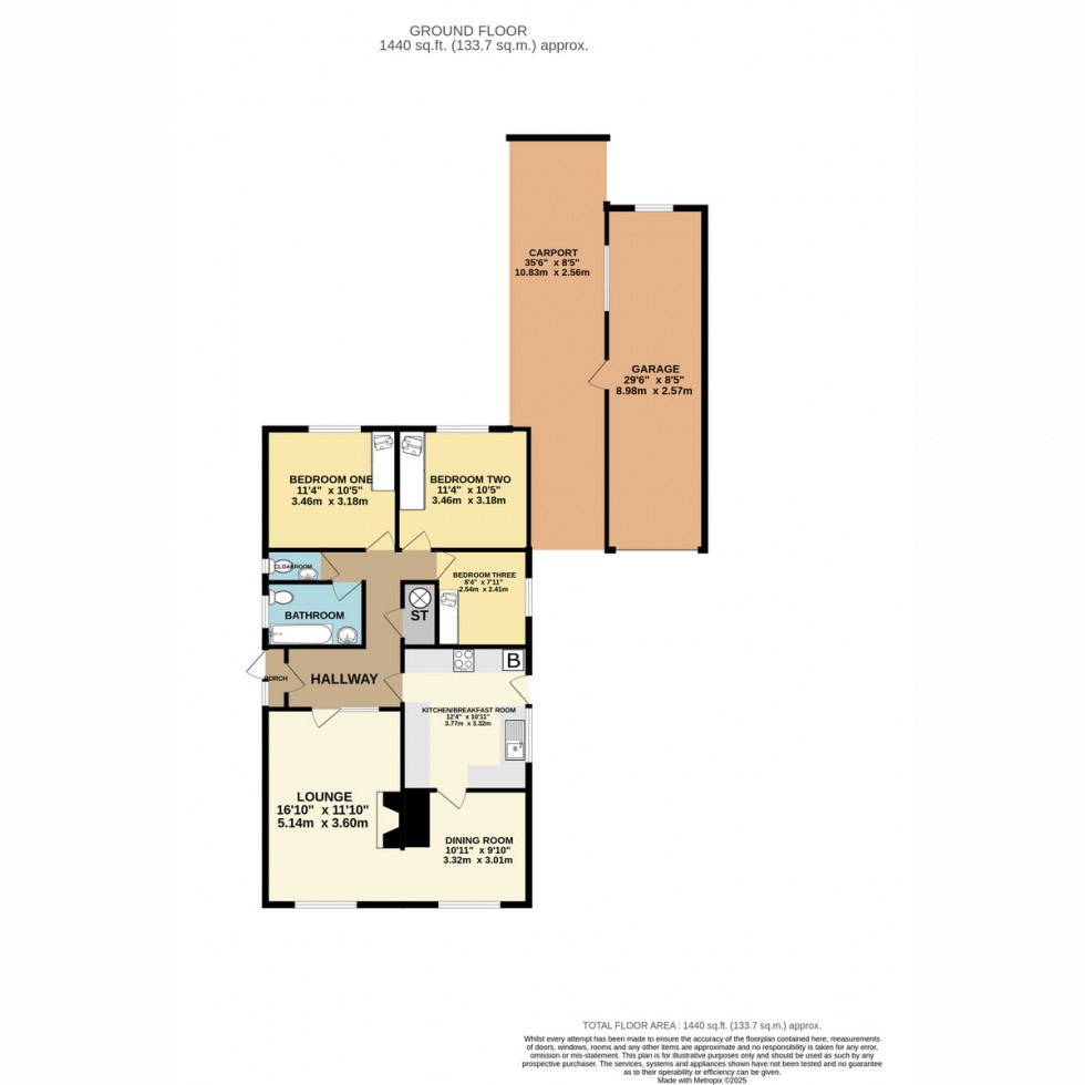 Floorplan for Deepdene Lane, Bournemouth, BH11 9