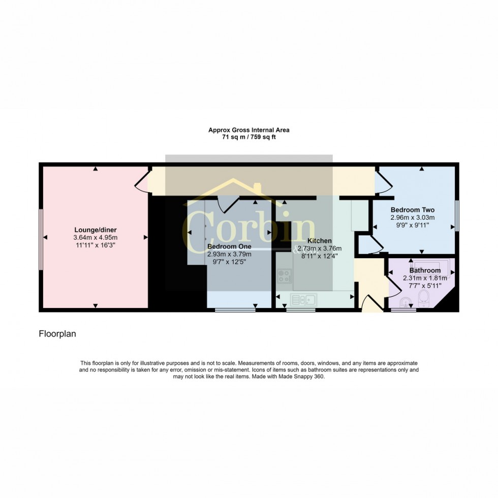 Floorplan for Malmesbury Park Road, Bournemouth, BH8 8