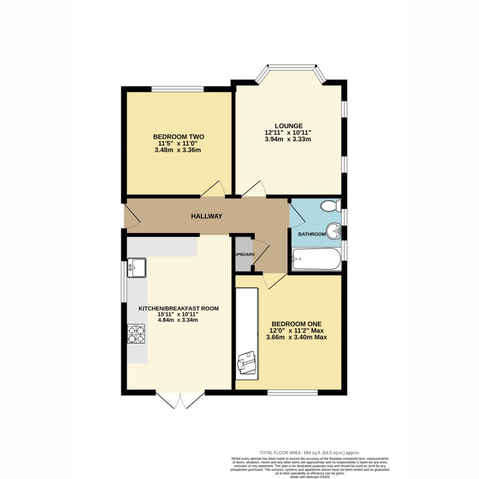Floorplan for Langside Avenue, Poole, BH12 5