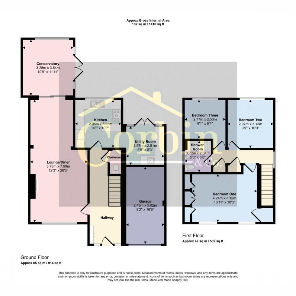 Floorplan for Heads Farm Close, Bournemouth, BH10 7