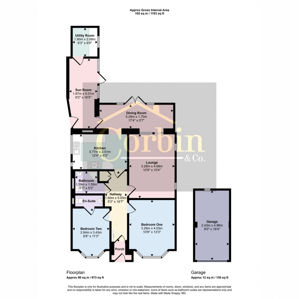 Floorplan for Plassey Crescent, Bournemouth, BH10 5