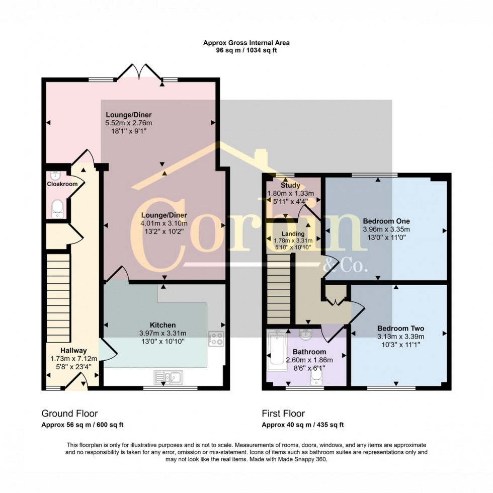 Floorplan for Riggs Gardens, Bournemouth, BH11 8