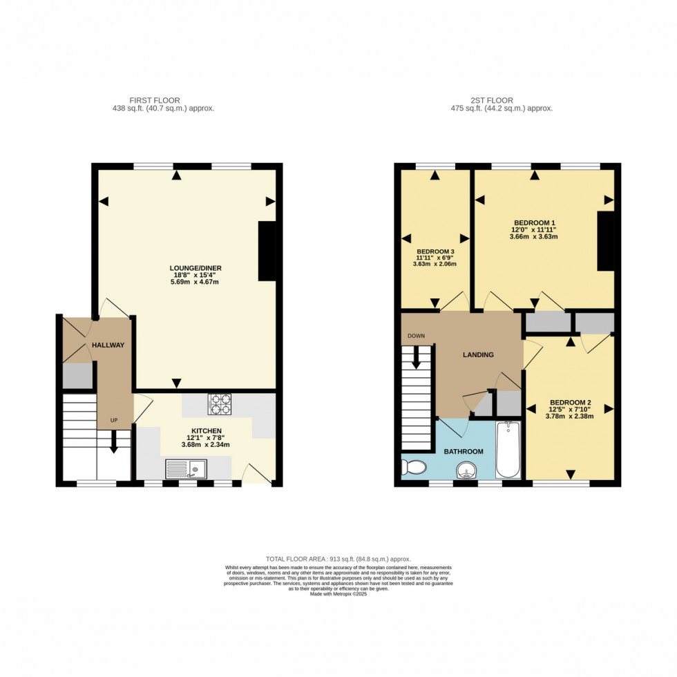 Floorplan for Gillam Road, Bournemouth, BH10 6