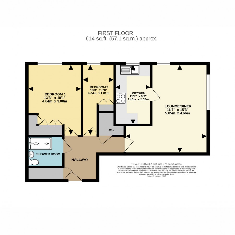 Floorplan for St. Winifreds Road, Bournemouth, BH2 6