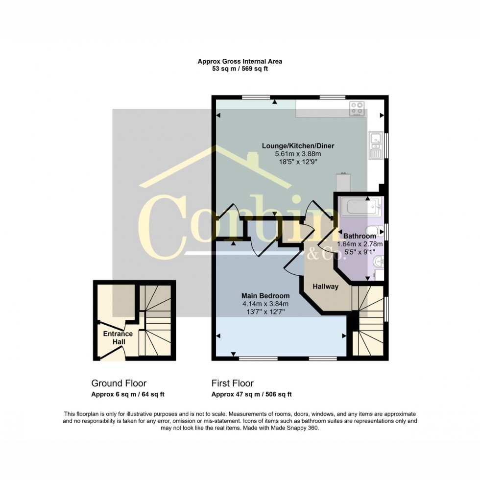 Floorplan for Constance Road, Wimborne, BH21 2