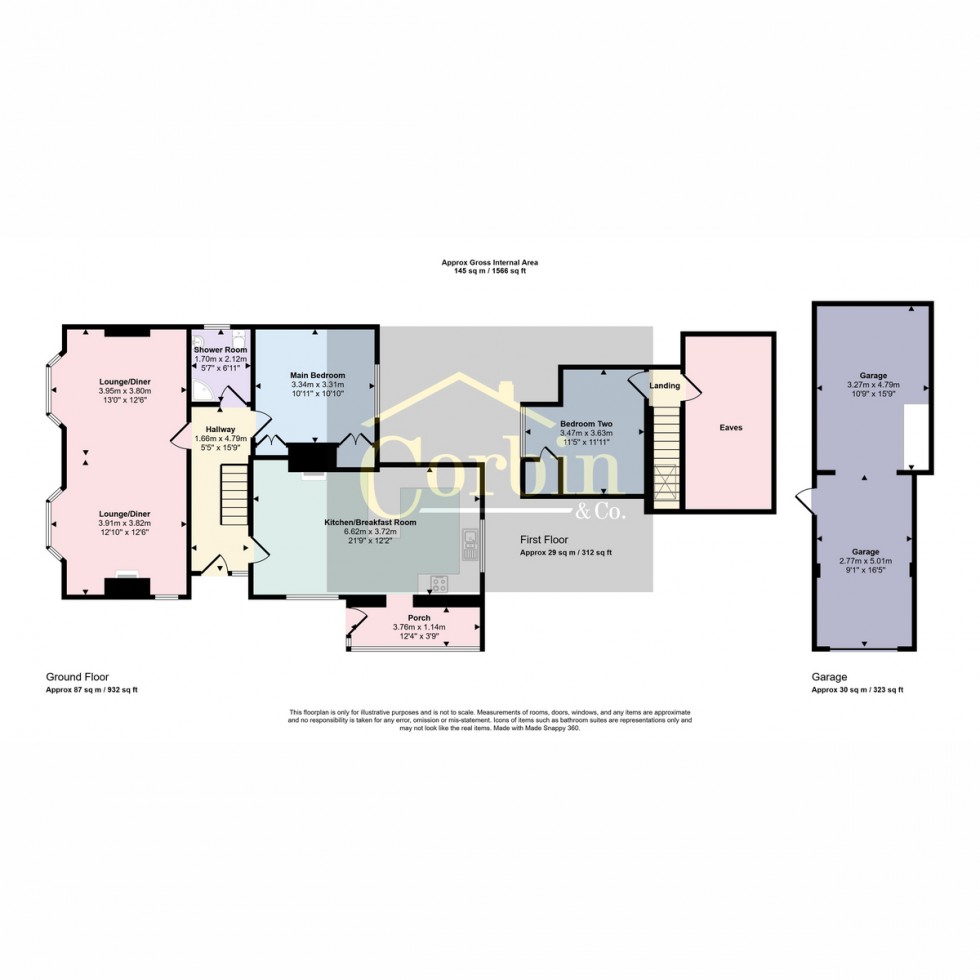 Floorplan for Kinson Road, Bournemouth, BH10 5