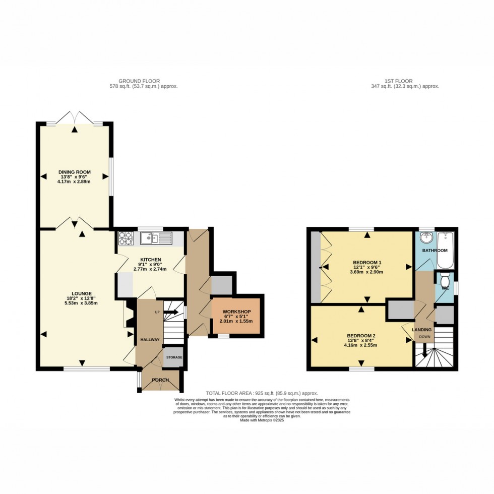 Floorplan for Poole Lane, Bournemouth, BH11 9
