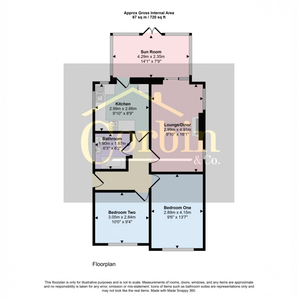 Floorplan for Markham Avenue, Bournemouth, BH10 7