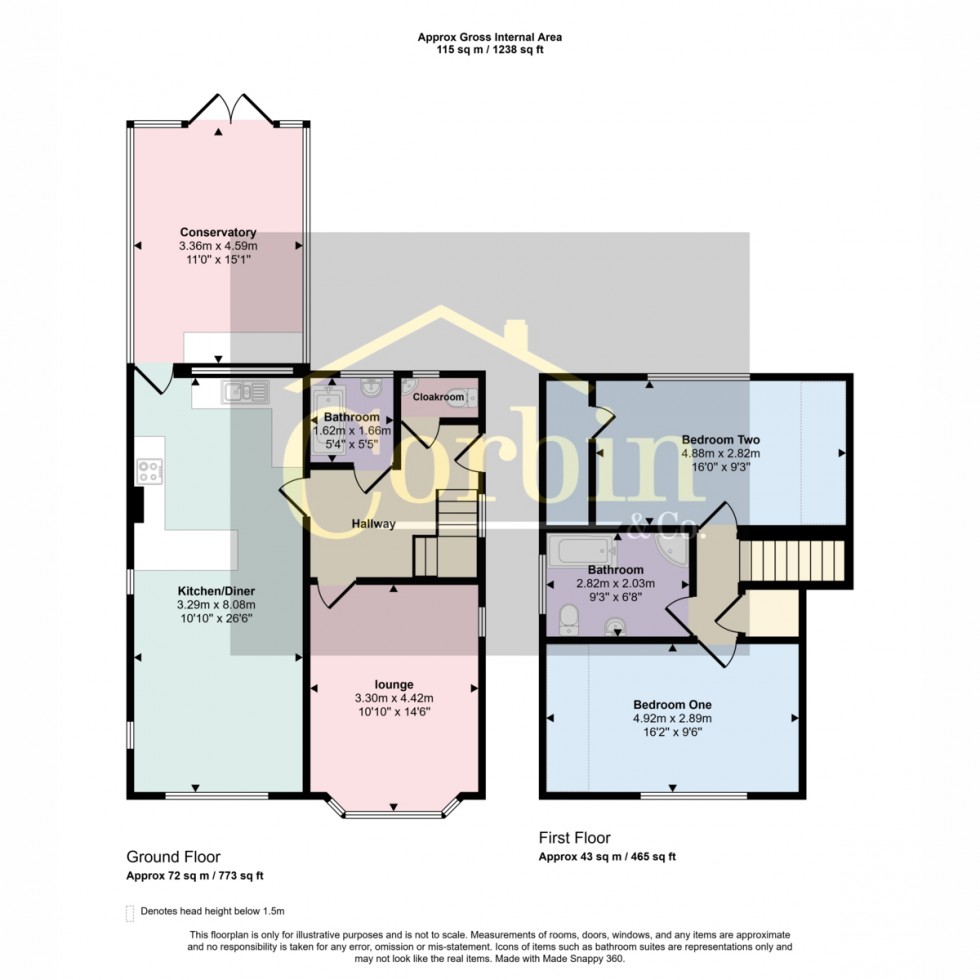 Floorplan for Francis Avenue, Bournemouth, BH11 8