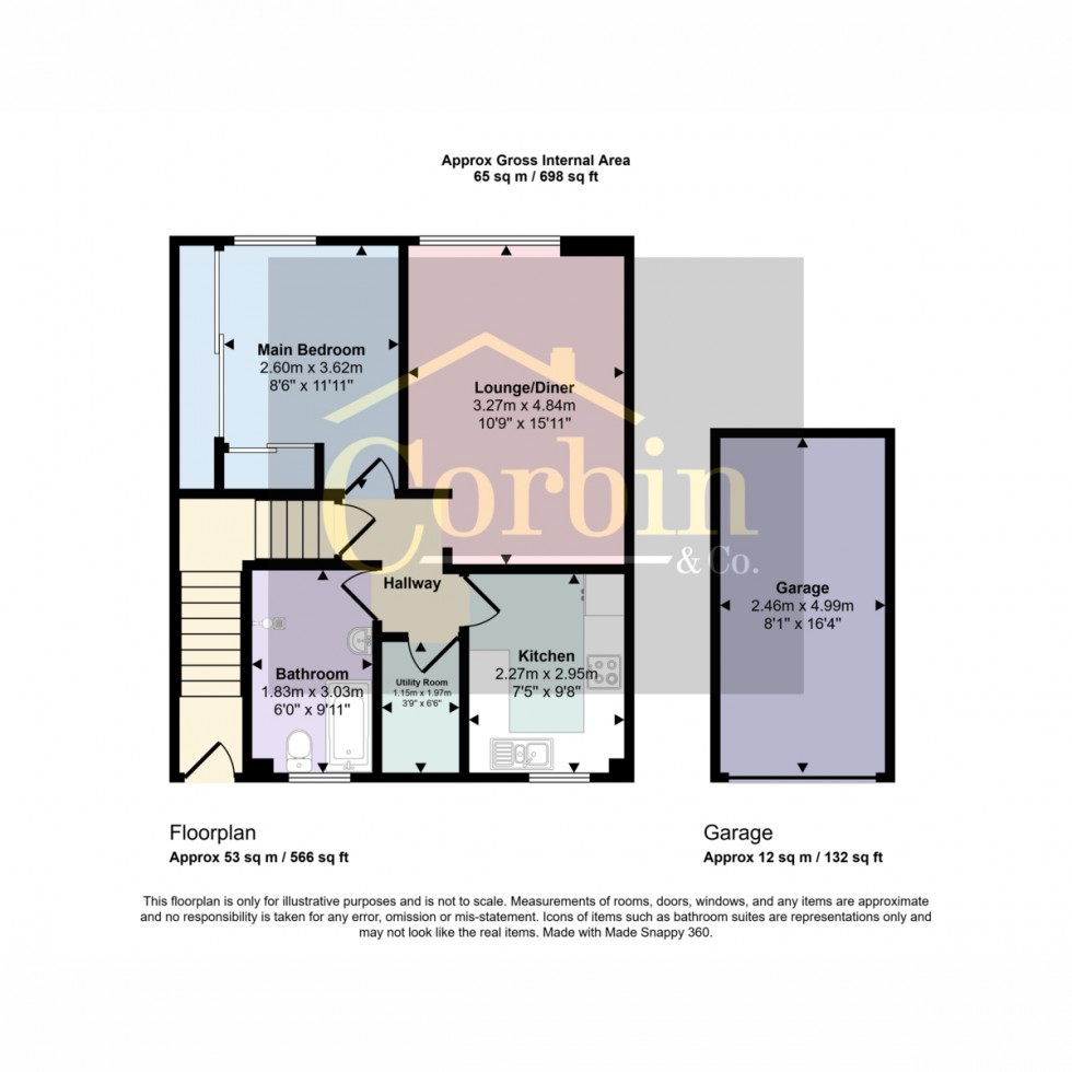Floorplan for Maidment Close, Bournemouth, BH11 8